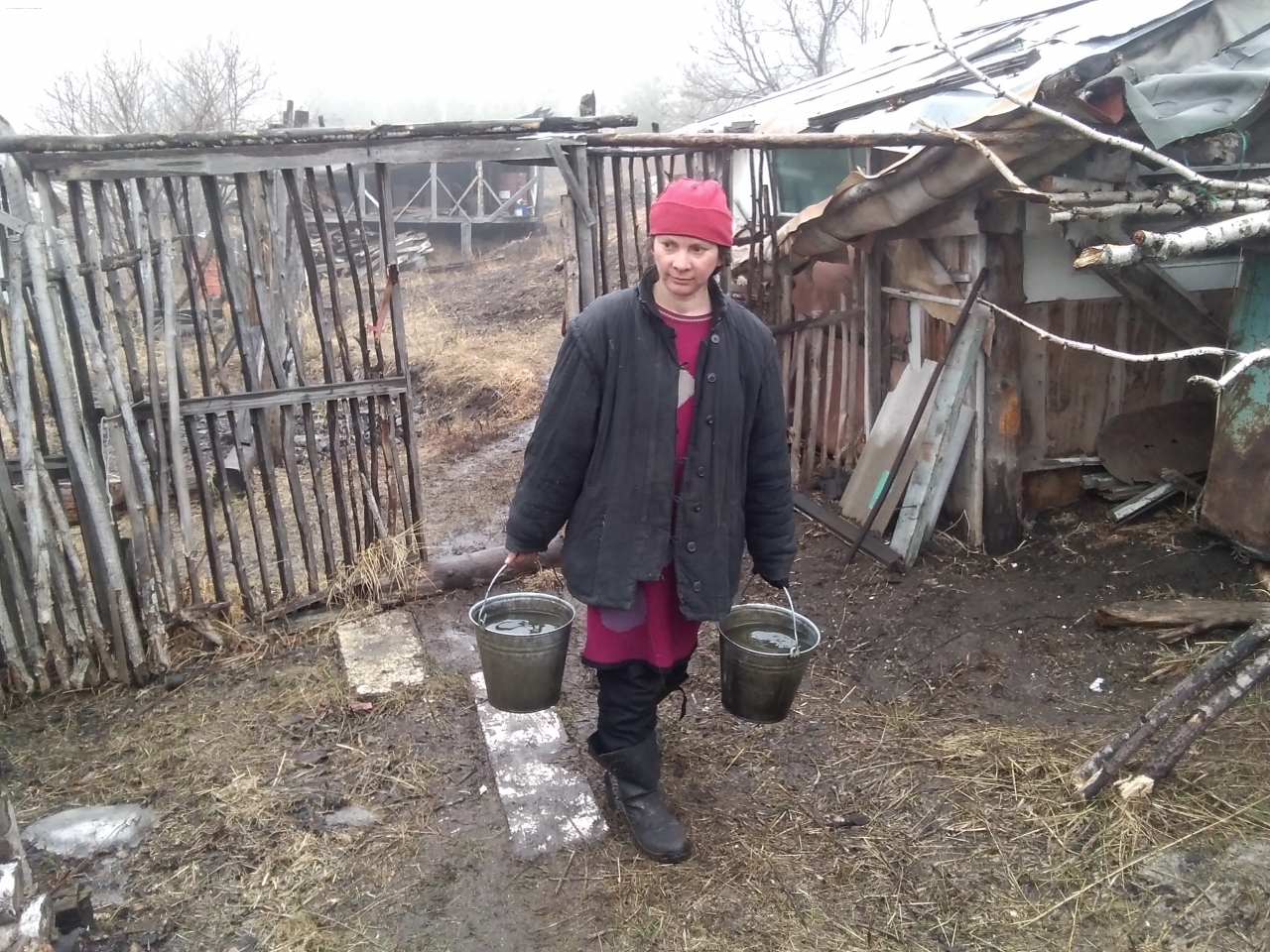 Наконец-то можно для бани брать воду из бочки, а не снег таить!